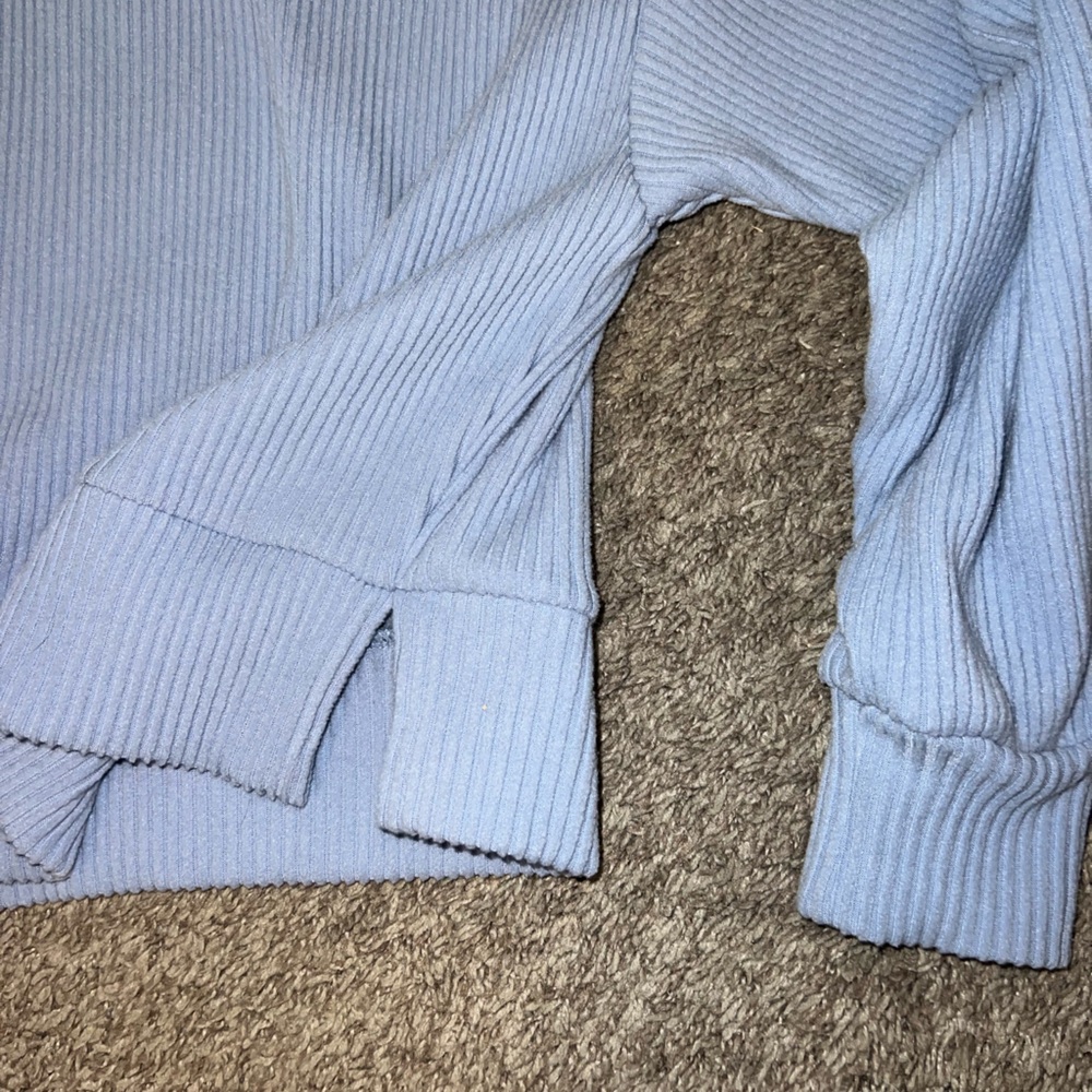 Abercrombie & Fitch Light Blue Ribbed Cozy Lounge Set XXS - Picture 10 of 12